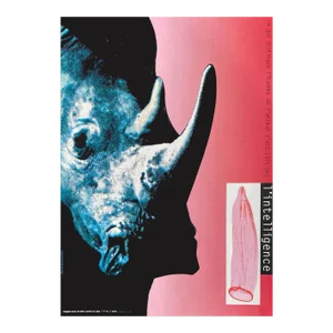 1993 Alain Le Quernec Smartness Aids Campaign Poster
