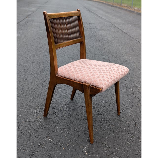 1950s Attributed Drexel Dining Chairs John Van Koert Dateline Collection Set of 4 For Sale - Image 10 of 16