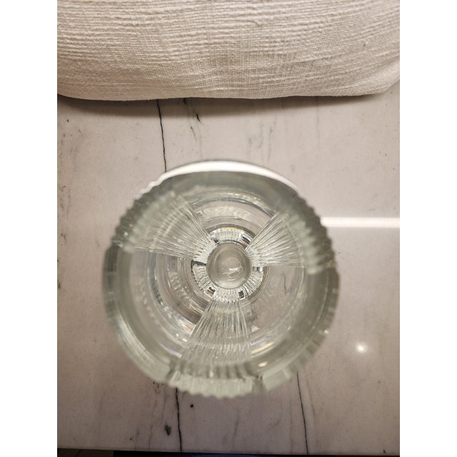 1990s Vintage Lenox 11" Heavy Cut Crystal Vase, 1992 or Earlier – 9.9 LBS For Sale - Image 5 of 18