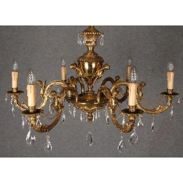 Art Nouveau Bronze Lamp, 1910s For Sale - Image 5 of 18