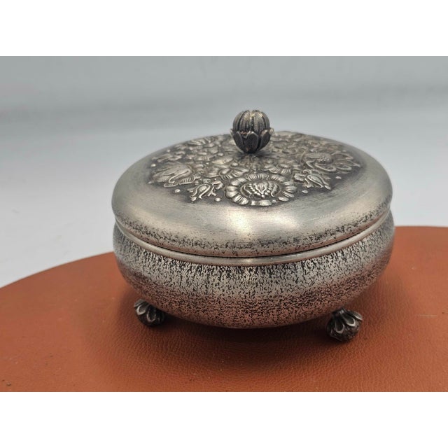 1950s Tin Jewelry Box, 1950s, Set of 3 For Sale - Image 5 of 11