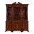 Baker Furniture Historic Charleston Georgian Flame Mahogany Lighted Breakfront Bookcase Cabinet For Sale