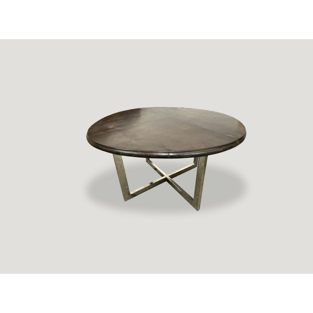 Contemporary Andrianna Shamaris Ulin Wood Cocktail Table For Sale - Image 3 of 18