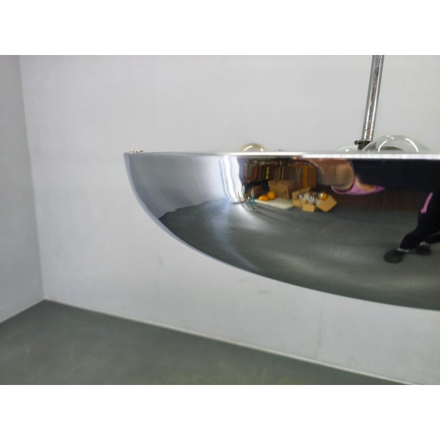 Bauhaus UFO Pendant Light by Josef Hurka for Napako, 1930s For Sale - Image 9 of 12