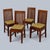 Vintage Mango Wood High-Back Dining Chairs, 1990s, Set of 4 For Sale - Image 4 of 7