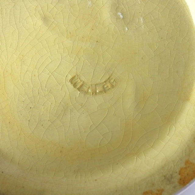 Antique Weller Art Pottery Tall Vase With Grape Vine Pattern Signed C1920 For Sale - Image 11 of 11