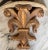 Here is a Florentine style gold gilt fleur de lis motif wall sconce in heavy wood composite resin. It is heavy for its...