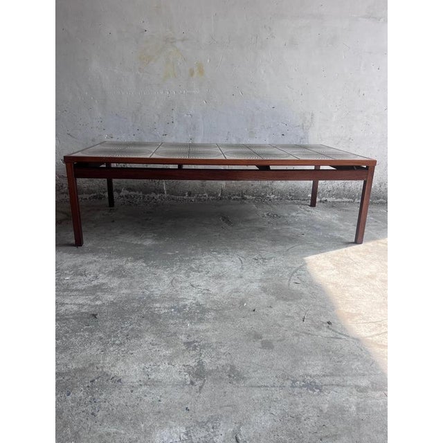 Danish Ceramic Tile Coffee Table, Denmark, 1970s For Sale - Image 9 of 11