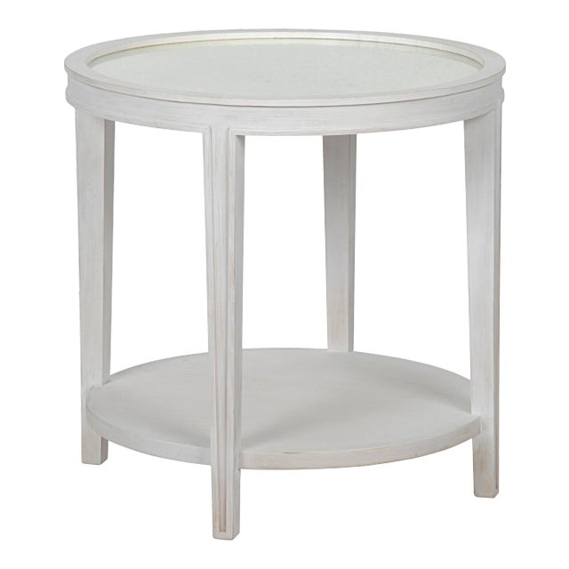 Imperial Side Table in White Wash For Sale