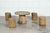 French Faux Bois Stone Garden Table and Stools, Set of 5 For Sale - Image 5 of 18