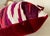 Pair of 22" Custom Schumacher Kashgar Ikat Velvet Pillows Pattern 176102 in Ruby Plum For Sale - Image 9 of 18