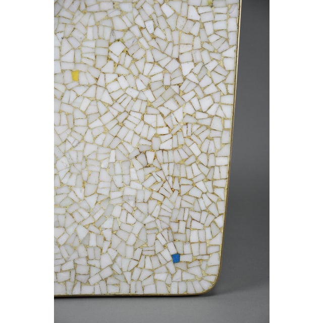 Metal Mid-Century Brass and Glass Mosaïc Coffee Table by Berthold Müller, 1955 For Sale - Image 7 of 18