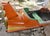 Orange and Green Carousel Plane, 1960s, in Worn conditions. Designed 1960 to 1969