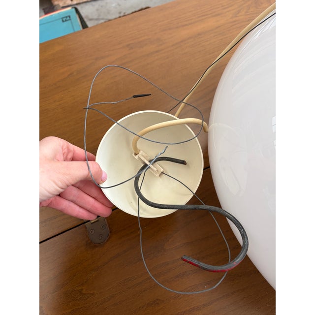 Mid-Century Modern Black and White Ceiling Lamp by Achille Castiglioni for Flos, 1970s For Sale - Image 3 of 18