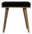 Velvet Upholstered Footstool With Wooden Tray Frame For Sale
