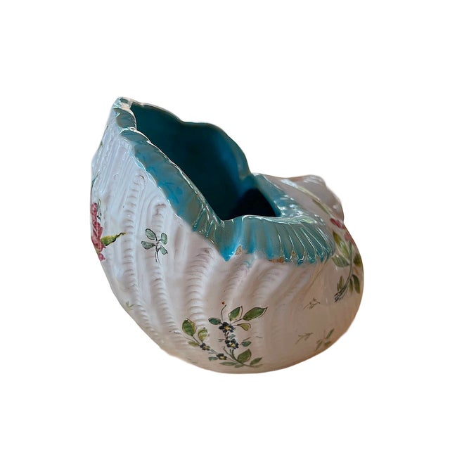 Mid-Century Ugo Zaccagnini Majolica Italian Snail Vase For Sale - Image 13 of 13