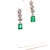 Finely Faceted Quality Emerald Diamond Earring 14 KT 2.13 TCW Certified $4,950 017932 This is a One of a Kind Unique...