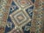 Early 20th Century Blue Geometric Kazak Rug For Sale - Image 4 of 6