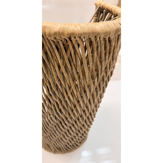 Palecek New Palecek Augustine Outdoor Demi Wall Sconce Coastal Wicker Exterior Light For Sale - Image 4 of 5