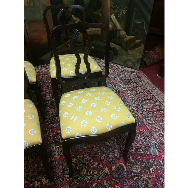Wood Vintage French Provincial Chairs, Set of Six Chairs For Sale - Image 7 of 14