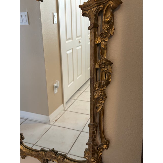 Rococo Antique Rococo Revival Gilt Composition Wall Mirror, Circa 1880 For Sale - Image 3 of 10