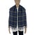 Burberrys Navy Blue Plaid 100% Cashmere Scarf