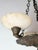 Antique Renaissance Revival Bronze and Alabaster Chandelier with Serpent Details, 1900 For Sale - Image 12 of 18