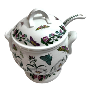 Large Vintage Portmeirion Botanical Garden Soup Tureen With Ladle