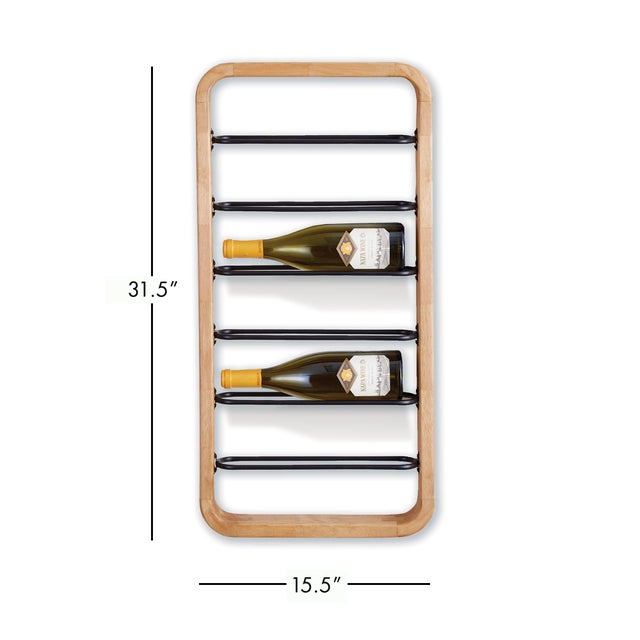 Clean and modern, the Hoxton Wine Rack showcases your favorite vino. A sturdy, masculine design, it uses a minimal...