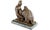 Neo-Classical Nude Bronze Sculpture of Ganymede and Zeus' Eagle For Sale - Image 3 of 9