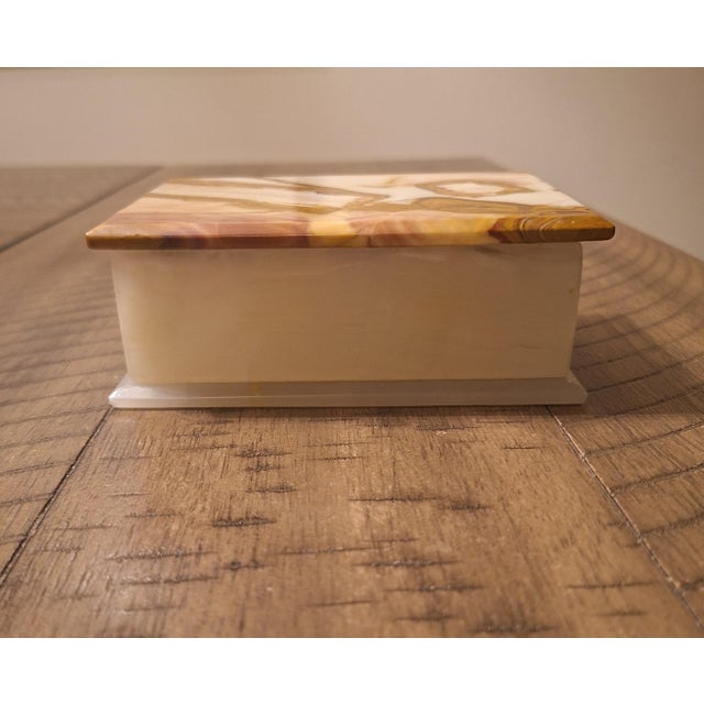 Mid-Century Banded Onyx Trinket Box For Sale - Image 10 of 12
