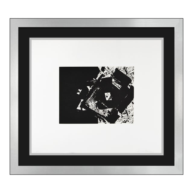 Late 20th Century Untitled i.29; sfe.400 Abstract Black Aquatint Etching Sam Francis For Sale