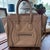 Celine Late 20th Century Celine by Phoebe Philo Taupe Dune Neutral Drummed Calfskin Micro Luggage Tote Bag For Sale - Image 4 of 16