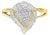 10K Yellow Gold Diamond Cluster Ring (1/2 Cttw, I-J Color, I1-I2 Clarity) - Size 8 For Sale
