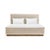 Contemporary Contemporary Upholstered King Bed with Wood Base For Sale - Image 3 of 7