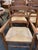 Beautiful set of English Ladder back chairs. 2 arm and 4 side chairs. Rush seats.