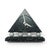 Mid-Century Modern 1980s Triangular Black Splatter Paint Desk Clock For Sale - Image 3 of 7