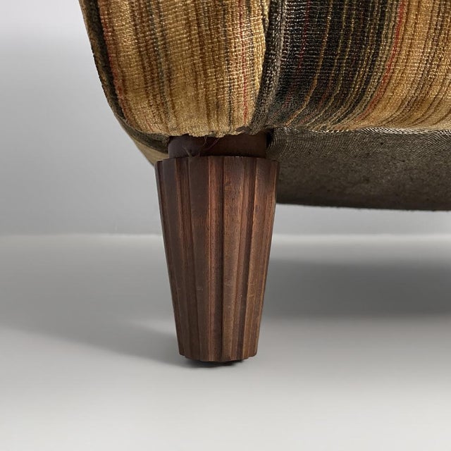 Italian Art Deco Striped Velvet Armchairs, 1930s, Set of 2 For Sale - Image 15 of 17