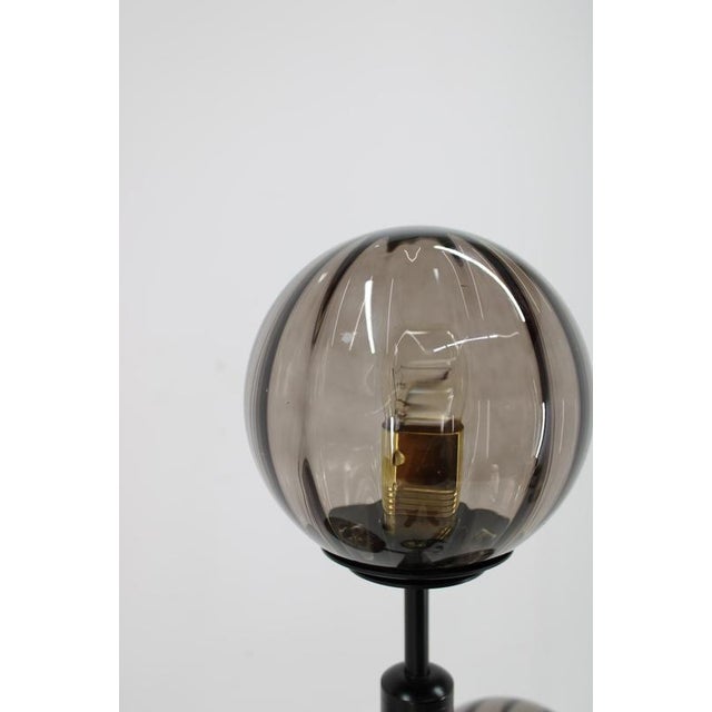 Brass and Glass Floor Lamp, 1980s For Sale - Image 15 of 16