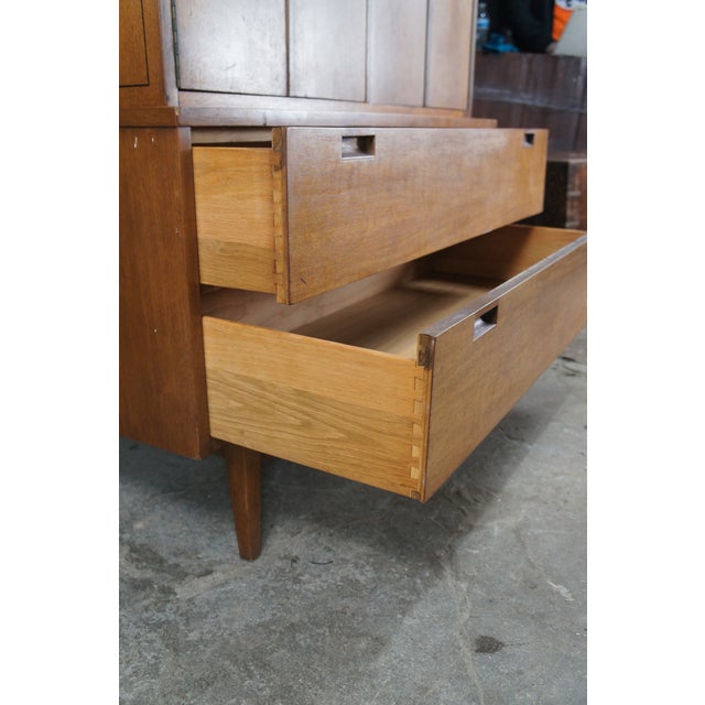 Mid 20th Century American of Martinsville Tallboy Dresser Gentleman's Chest For Sale - Image 10 of 15