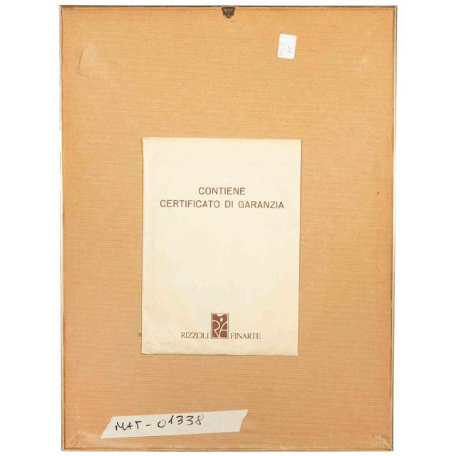 Franco Gentilini, Figures, Lithograph, 1970s For Sale - Image 4 of 5