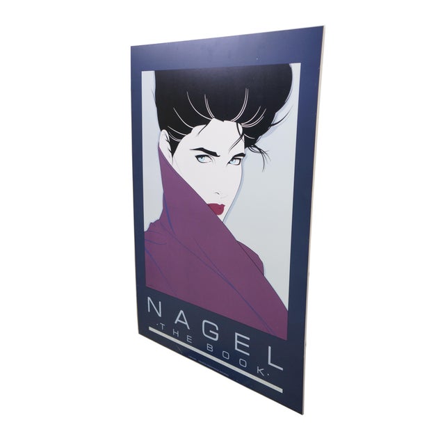 Pop Art 1985 Patrick Nagel the Book Original Pop Art Poster Print Dumas Mirage 36" For Sale - Image 3 of 12