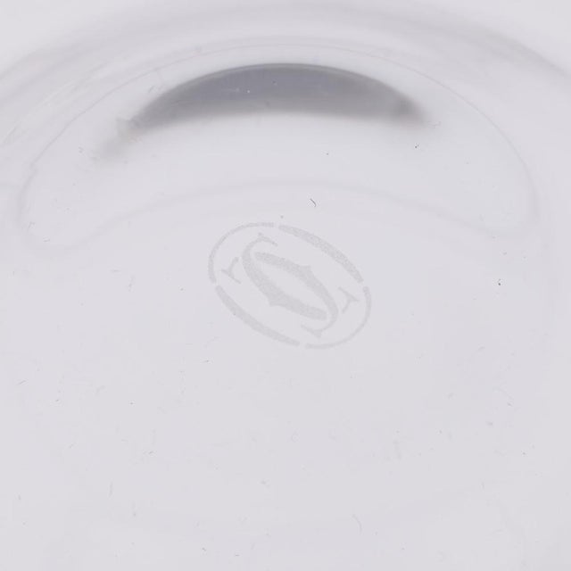 Silver & Glass Caviar Bowl & Serving Spoon Set from Cartier, 1990s, Set of 3 For Sale - Image 9 of 18