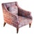 Georgian Open Armchair in Peacock Tail Abstract Upholstery from Howard & Sons, 2010s For Sale