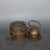 1940s Vintage Solid Bronze Wine / Teapot With Integrated Charcoal Stove, Antique Chinese Warming Kettle Set, Chinoiserie Tabletop Decor For Sale - Image 5 of 9