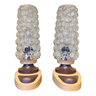 Viennese Space Age Bedside Lamps from Orion, 1970s, Set of 2 For Sale