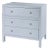 Nora 34 in. W Wood 3 Drawer Chest, Light Blue For Sale