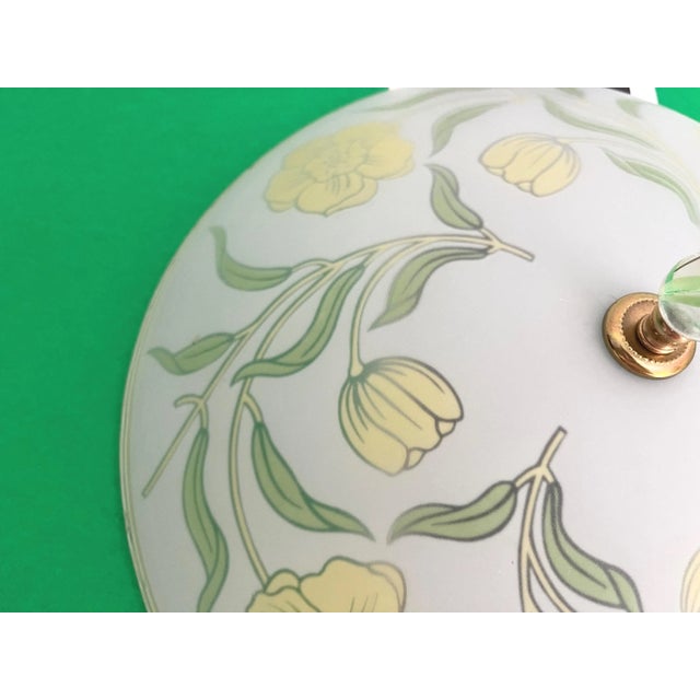 Arts & Crafts Floral Flush Light, C1940s For Sale - Image 9 of 18