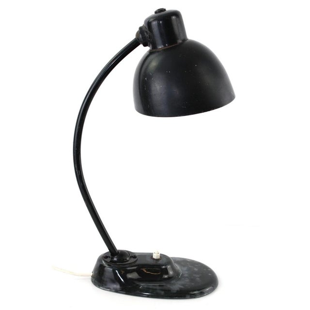 Bauhaus German Table Lamp with Glass Foot by H. Bredendieck and Marianne Brandt for Kandem / Bauhaus, 1928 For Sale - Image 9 of 11