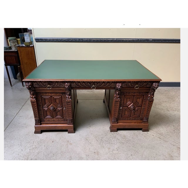 Antique Gründerzeit Desk, 1880 For Sale - Image 13 of 13